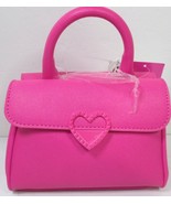 Betsey Johnson XOPOPPY Hot Pink Satchel Crossbody Bag W/ Top Handle - £37.19 GBP
