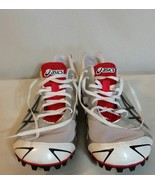 Asics Hyper MD 5 White/Sivler/Black/Red Mens Cleats Size 10 1/2 - €33,76 EUR