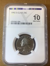 1992S Clad- Washington Quarter- NGC X 10 Ultra Cameo - £39.48 GBP