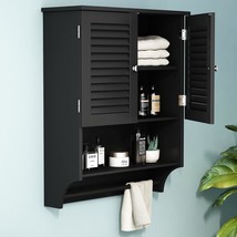 Choochoo Bathroom Wall Cabinet With Towels Bar, 23.6&quot; L X8.9 W X29.3 H, ... - $103.94