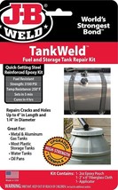 TankWeld Repair KIT Gas Fuel Metal Tank &amp; oil pan Stop Leak EPOXY J-B WE... - $35.98