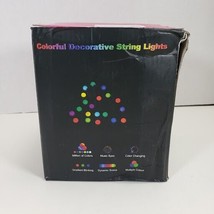 Colorful Decorative RGB String Lights w/Remote or via App or Wire Contro... - £23.77 GBP