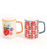 Pioneer Woman ~ Stoneware ~ &quot;Flea Market&quot; Pattern ~ Salt &amp; Pepper Shakers - €25,68 EUR
