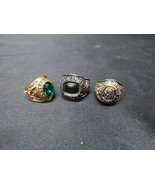 Lot Of 3 Men&#39;s Military Rings - U.S. ARMY, NATIONAL GUARD, U.S. VETERAN  - $55.79 CAD