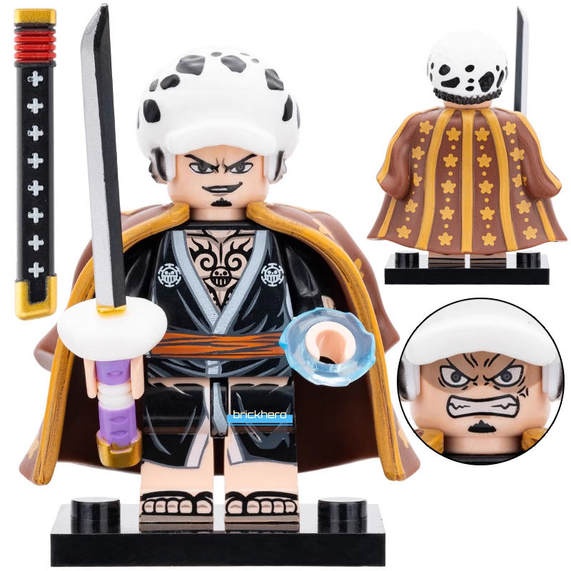 Trafalgar Law Anime One Piece Lego Compatible Minifigure Brick Toys Gift