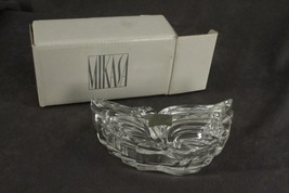 MIKASA Modern Elegant Glass Lead Crystal NATURES SONG Dove Covered Trink... - £14.25 GBP