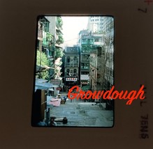 Original Slide Hong Kong Street Scene Apartments Alley 1975 Kodachrome - £14.78 GBP