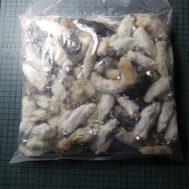 Bulk 100 New Lucky Rabbits Foot Key Chain, Zipper Pull, Charm Natural Co... - $2,791.76 MXN