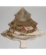 Jphnson Brothers FRIENDLY VILLAGE PATTERN Tree Shaped NUT DISH Made in E... - $29.69