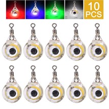 10-100Pc Mini Fishing Lure Light LED Deep Drop Underwater Eye Shape Fishing Squi - £83.42 GBP