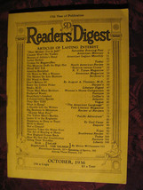 Readers Digest October 1936 Honore Morrow Paul Gallico Stephen Leacock JC Furnas - £5.42 GBP