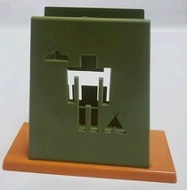 Vintage St Labre Indian School Napkin Holder Ashland Montana Green Orang... - $182.52 MXN