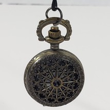 Bronze Tone Locket - Pendant Watch - for Ladies - Hollow - No Chain - £13.23 GBP