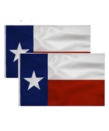 PringCor Two Fly Breeze 3x5 Ft Texas State Flags- Texas State Flags Poly... - $8.90