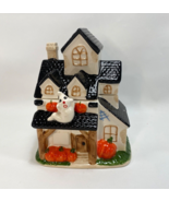 Haunted House Cookie Jar Halloween Ghost Pumpkins Candy Canister Novelty... - £19.33 GBP