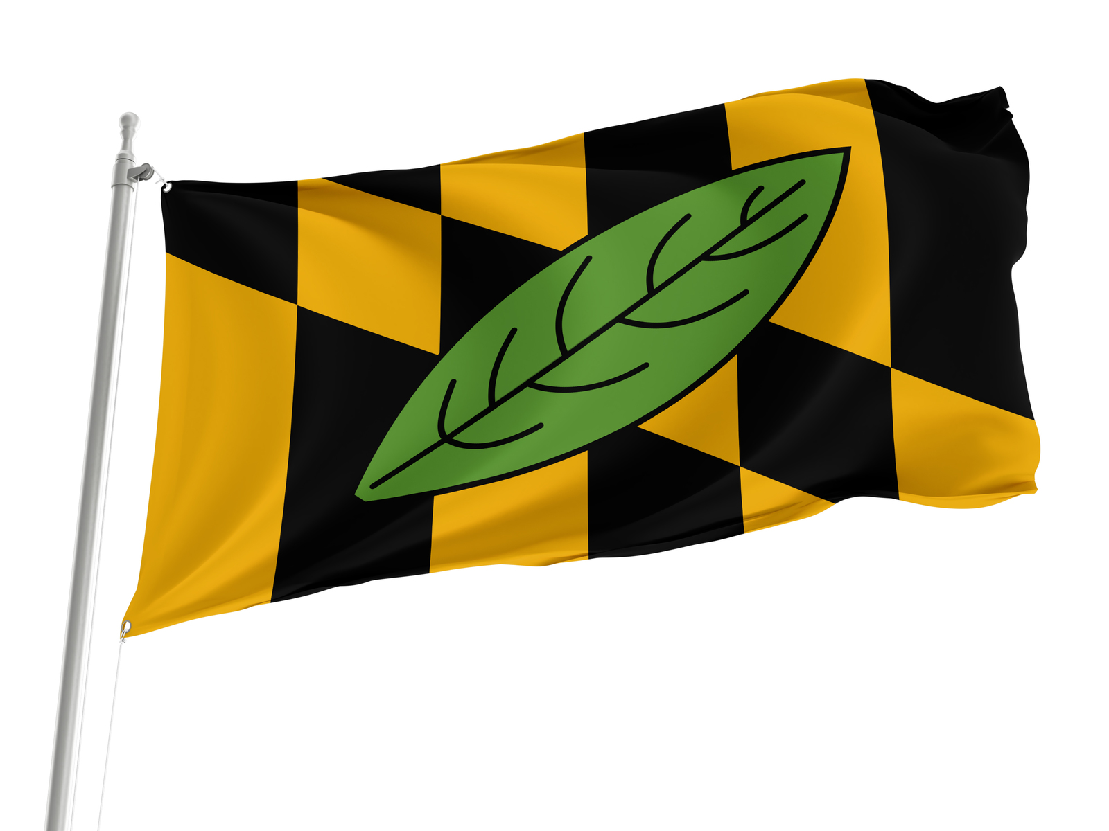 Calvert County, Maryland Flag ,Size -3x5Ft / 90x150cm, Garden flags