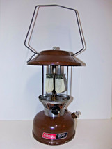 Vintage Working Brown Coleman 1978 Lantern Model 275 Double Mantle 3/77 NO GLOBE - £116.81 GBP