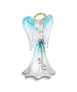 Glass Baron Blue Angel with Swarovski Crystal Heart Glass Figurine - £21.43 GBP