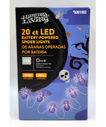 Haunted Living 20 ct Halloween LED Battery Powered Spider Lights Indoor ... - £7.07 GBP