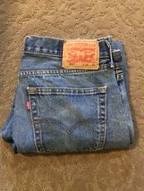 Vintage LEVIS 505 Red Tab Denim Jeans Mens 34 X 30  Regular Straight Leg Faded N - $77.77