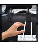 2pcs Car Seat Back Headrest Hook Hanging Storage Bag Hanger Carbon Fiber... - £8.19 GBP