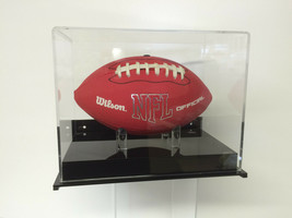 MINI football wall mount 85% UV filtering acrylic plastic memorabilia NFL NCAA - £37.11 GBP