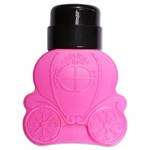 250Ml Pink Carriage Shaped Nail Polish Remover One Touch Pump Dispenser Bottle - £11.94 GBP