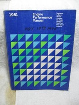 1981 Engine Performance Manual For Chrysler/Dodge Passenger Cars~New Yorker~V8 - £23.50 GBP