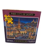 Paris City Of Lights 1000 Piece Jigsaw Puzzle Dowdle 19.25&quot;x26.625&quot; - $16.19