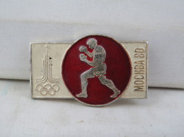 Vintage Summer Olympic Pin - Moscow 1980 Boxing - Stamped Pin - $20.53 CAD