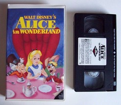 Alice In Wonderland Disney Black Diamond Classic Vhs 1998 Original Big Case Art - £19.66 GBP