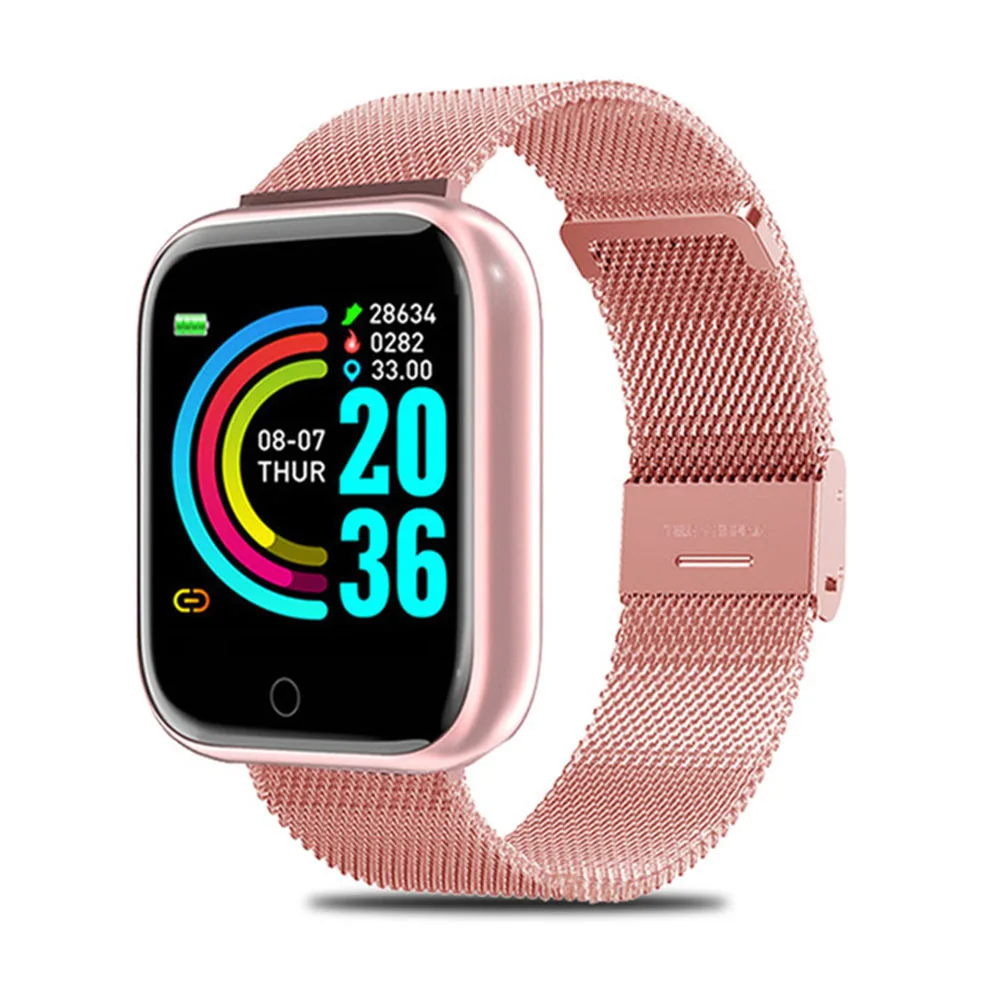 IWO Y68 Pro Smart Watch Men Women Digital  I5 Smartwatch Heart Rate Fitness Trac - £182.87 GBP