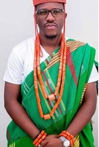 Dudo African Men Genuine Coral Beads Jewelry Sets For Nigerian Weddings Necklace - £197.32 GBP