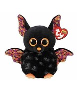 Ty Beanie Boos Bat Radar Plush Halloween Black Stuffed Animal Toy Fall M... - $18.05