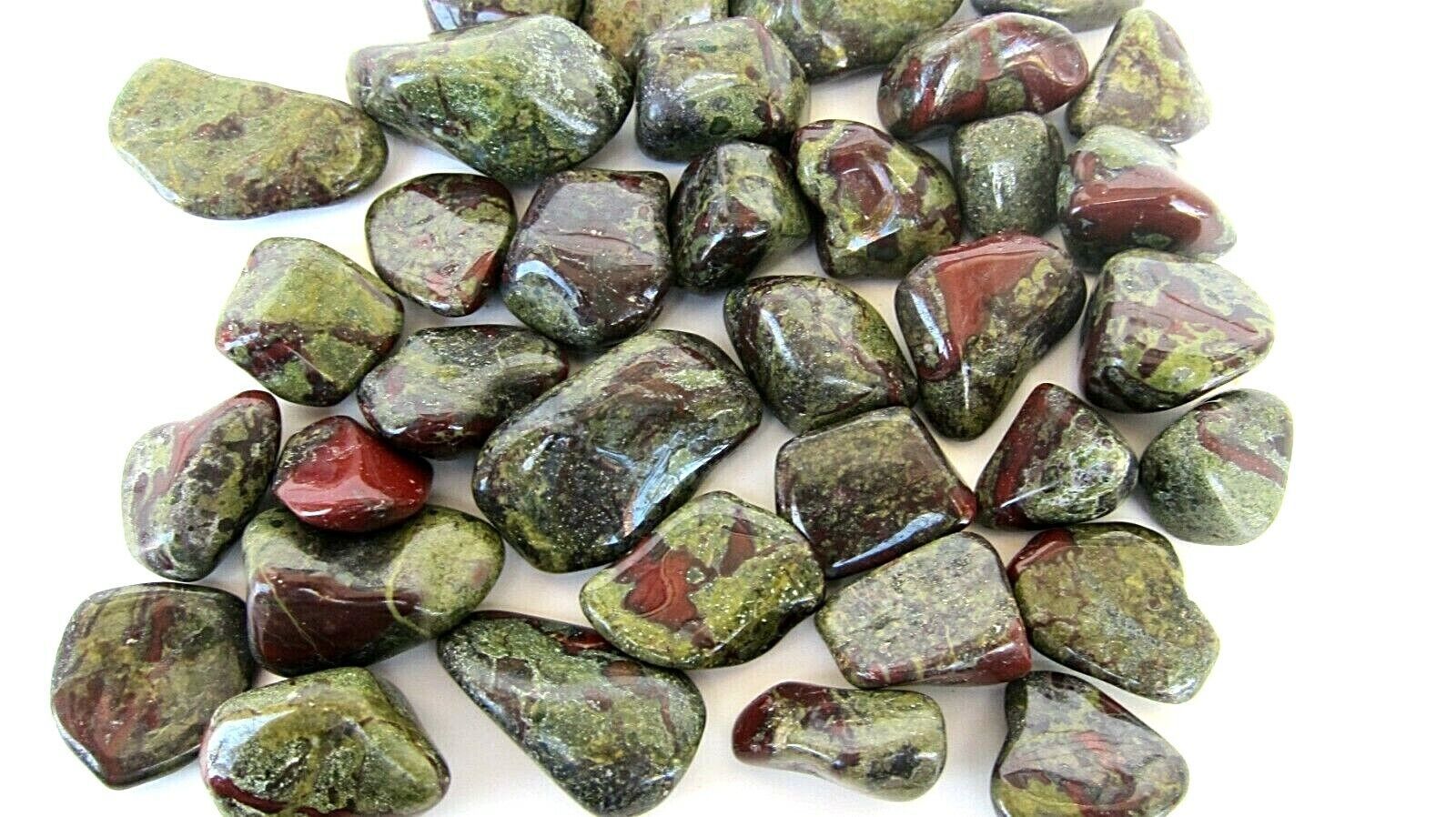 Dragon Blood Jasper 1x Tumbled Stone 20-30mm LG Reiki Healing Crystal Pr... - $1.93