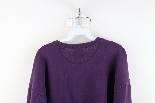 Vintage 90s Streetwear Womens XL Faded Blank Heavyweight Crewneck Sweatshirt Item image 9
