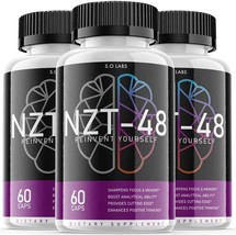 (3 Pack) NZT-48 Brain Booster, NZT-48 Limitless Focus Nootropic (180 Capsules) - £71.96 GBP