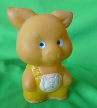 Vintage Soviet USSR Collectibles rubber toys small rubber PIG piggy toy - £9.19 GBP