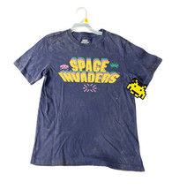 Space Invaders Boys T- Shirt Sz Large 10/12 Shirt Top Licensed Clothing Blue NWT - £7.13 GBP