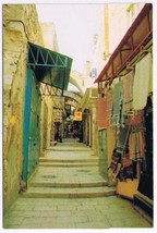 Israel Postcard Jerusalem Via Dolorosa - $2.96