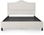 Christopher Knight Home CKH Fully Upholstered Bed Set, Queen, Ivory - $639.99