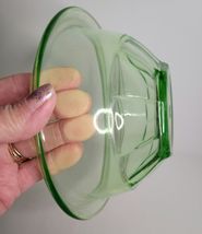 Hazel Atlas Uranium Green 6.75" bowl Rest Well Pattern image 4