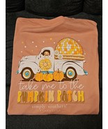 Simply Southern Pumpkin Patch Truck T-shirt Pink XXL Long Sleeve Fall Au... - $435.56 MXN