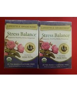 WO PACK LIFESTYLE AWARENESS STRESS BALANCE HERBAL TEA - ROSE PETAL –(40 ... - £19.55 GBP
