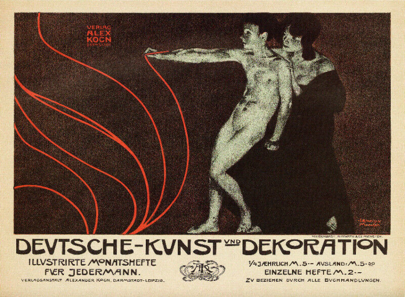Vintage Decoration  Design art Deco POSTER.Muse.German Musa.Room Decor.927