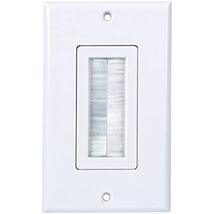 Wall Plate 1G Brush WHT by Monster - Jhiu MfrPartNo 140675-00 - $19.95