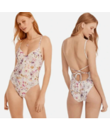 Flora Obscura X J.Crew Strappy-Back Plunge One-Piece Swim Kaleidoscope F... - $62.68