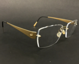 Lindberg Eyeglasses Frames COL. PGT Shiny Gold Square Rimless 55-15-115 - £148.69 GBP