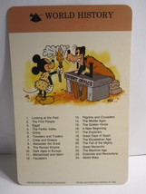 1978 Walt Disney&#39;s Fun &amp; Facts Flashcard: World History - $2.00