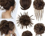 5 Pieces Messy Hair Bun Hairpiece Tousled Updo for Women Hair Extension - £11.84 GBP